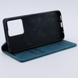 Case for Xiaomi Redmi Note 12 4G, ERBORD Vintage, wallet with flap, blue