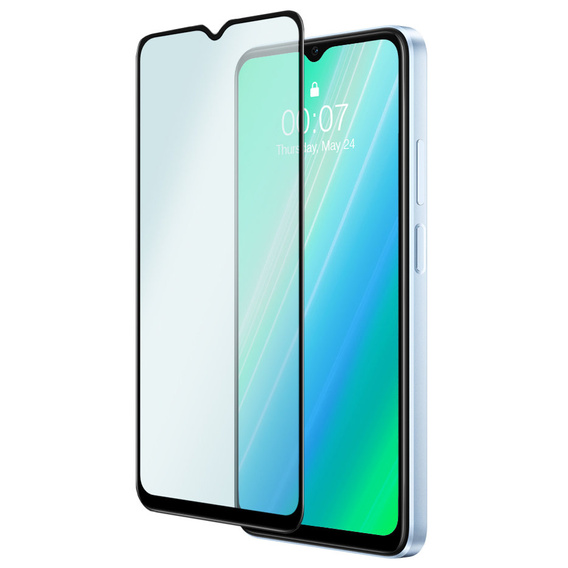 2x Tempered Glass for Realme C21Y / C25Y, ERBORD 3D full display