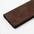 Case for Motorola Moto G73, ERBORD Vintage, wallet with flap, coffee