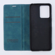 Case for Xiaomi Redmi Note 12 4G, ERBORD Vintage, wallet with flap, blue