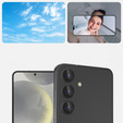 2x ERBORD OPTIK Pro Camera Tempered Glass for Samsung Galaxy S24, black