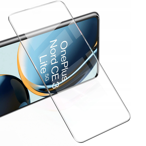 2x Tempered Glass for OnePlus Nord CE 3 Lite 5G, ERBORD 9H Hard Glass for phone screen