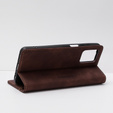 Case for Motorola Moto E13 4G, ERBORD Vintage, wallet with flap, coffee