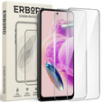 2x Tempered Glass for Xiaomi Redmi Note 12S, ERBORD 9H Hard Glass for phone screen