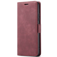 Case for Samsung Galaxy A14 4G/5G, ERBORD Vintage, wallet with flap, red