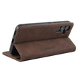 Case for Samsung Galaxy A54, ERBORD Vintage, wallet with flap, coffee