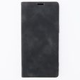 Case for iPhone 15 Pro Max, ERBORD Vintage, wallet with flap, black