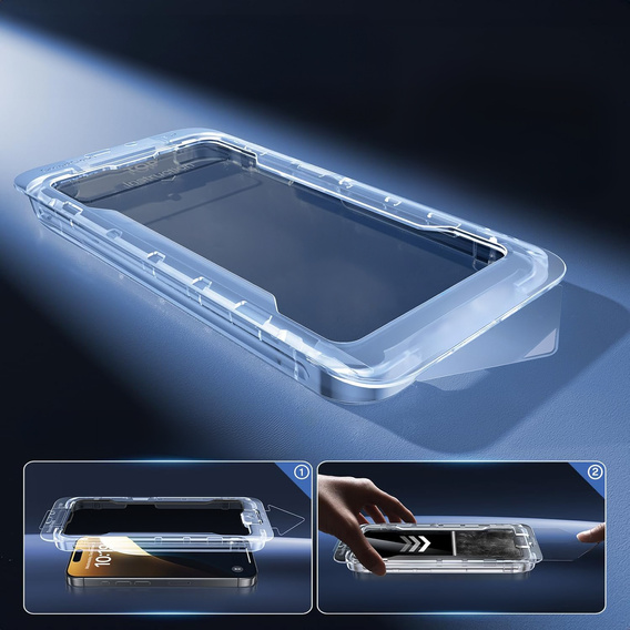 2x Privatization Tempered Glass for iPhone 17 Pro/17/16 Pro, ERBORD 9H Easy App Anti-Peep
