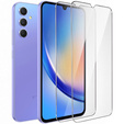 2x Tempered Glass for Samsung Galaxy A34 5G, ERBORD 9H Hard Glass for phone screen