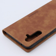 Case for Samsung Galaxy A34 5G, ERBORD Vintage, wallet with flap, brown
