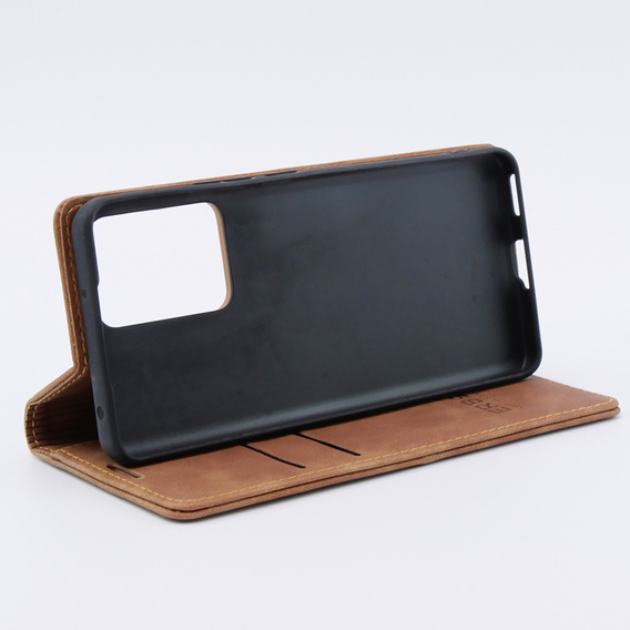 Etui do Xiaomi 13 lite, ERBORD Vintage portfel z klapką, brązowe