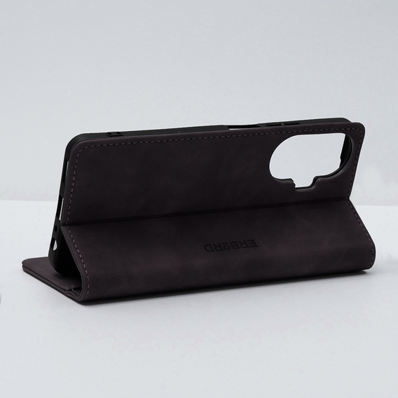 Case for Realme C55, ERBORD Vintage, wallet with flap, black