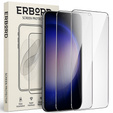2x Tempered Glass for Samsung Galaxy S23, ERBORD 9H Hard Glass for phone screen