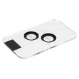 2x ERBORD OPTIK Pro Camera Tempered Glass for iPhone 15/15 Plus/14/14 Plus, black