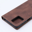 Case for Motorola Moto G53, ERBORD Vintage, wallet with flap, coffee