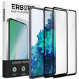 2x Szkło Hartowane do Samsung Galaxy S20 FE, ERBORD 3D pełne, szybka na cały ekran