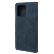 Case for Motorola Edge 40 Neo, ERBORD Vintage, wallet with flap, blue
