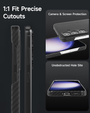 Case for Samsung Galaxy S24, ERBORD Full Kevlar, for MagSafe, black
