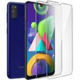 2x Tempered Glass for Samsung Galaxy M21, ERBORD 9H Hard Glass for phone screen