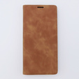 Case for Samsung Galaxy A34 5G, ERBORD Vintage, wallet with flap, brown
