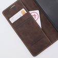 Case for Xiaomi 13 lite, ERBORD Vintage, wallet with flap, coffee