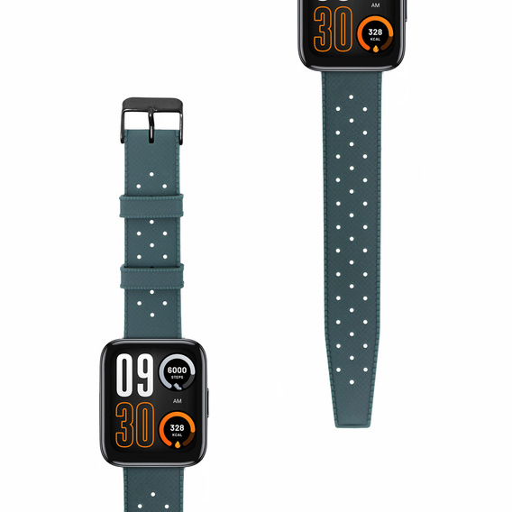 Pasek Silikonowy ERBORD Uniwersalny 22mm, Tropic, zielony / czarna klamra