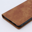 Case for Samsung Galaxy A34 5G, ERBORD Vintage, wallet with flap, brown