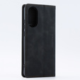Case for Oppo A78 4G, ERBORD Vintage, wallet with flap, black