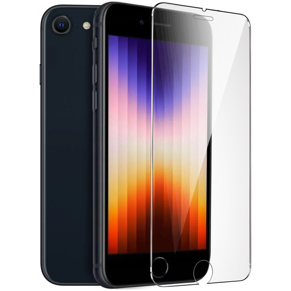 2x Szkło Hartowane do iPhone 7/8/SE 2020/SE 2022, ERBORD 9H Hard Glass, szybka