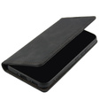 Case for Samsung Galaxy A54, ERBORD Vintage, wallet with flap, black