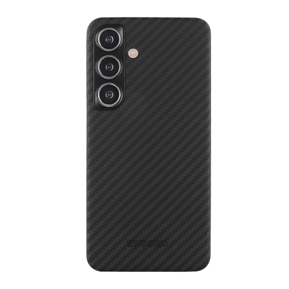 Case for Samsung Galaxy S24, ERBORD Full Kevlar, for MagSafe, black