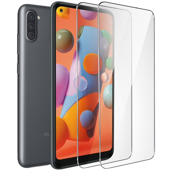 2x Szkło Hartowane do Samsung Galaxy A11/M11, ERBORD 9H Hard Glass, szybka