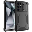 Case for Samsung Galaxy S24 Ultra, ERBORD Rugged MagSafe Case , black (two frames)