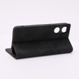 Case for Oppo A78 5G, ERBORD Vintage, wallet with flap, black