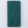 Case for iPhone 15, ERBORD Vintage, wallet with flap, blue