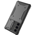 Case for Samsung Galaxy A55, ERBORD Rugged Case, black (Two frames)