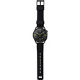 ERBORD Universal Silicone Strap 22mm, Dual Color, black / black buckle