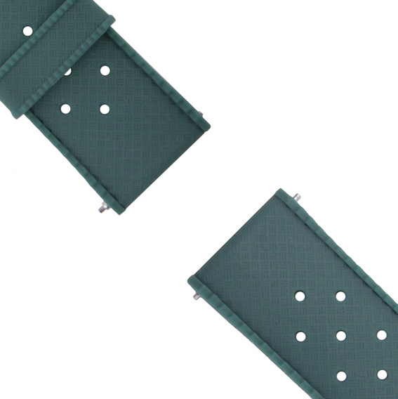 Pasek Silikonowy ERBORD Uniwersalny 22mm, Tropic, zielony / czarna klamra