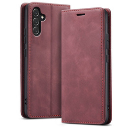 Case for Samsung Galaxy A54, ERBORD Vintage, wallet with flap, red