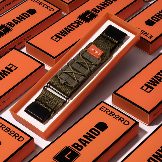 ERBORD Runner Quickfit Nylon Strap for Garmin Fenix 5/6/6 PRO/7 Forerunner 965/955/945