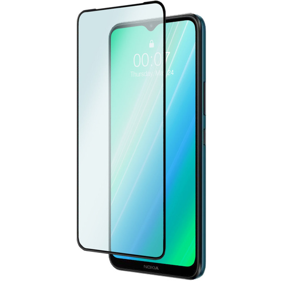 2x Tempered Glass for Nokia C21 Plus 4G, ERBORD 3D full display
