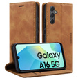 Etui do Samsung Galaxy A16 / A16 5G, ERBORD Vintage, portfel z klapką, brązowe
