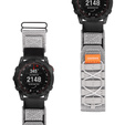 Pasek Nylonowy ERBORD Runner Quickfit do Garmin Fenix 5X/6X/6X PRO/7X, Szary