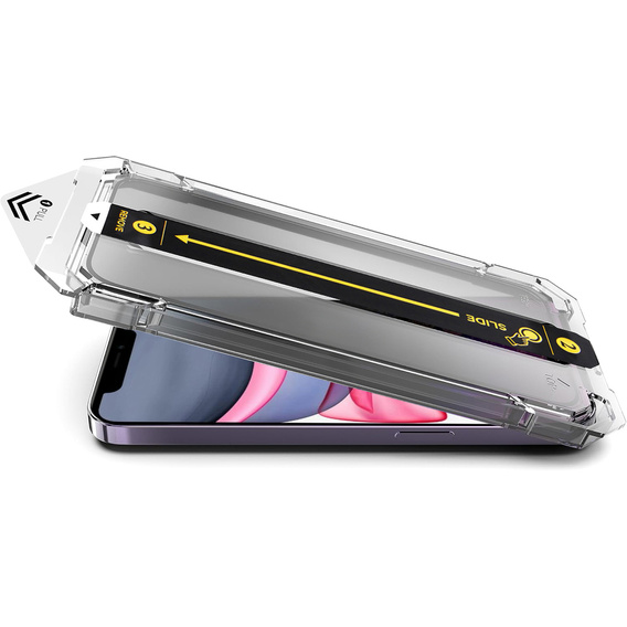 2x Szkło Szkło Hartowane do iPhone 11 / XR, ERBORD Easy App Full Screen Protector