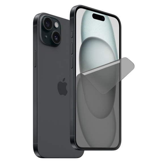 2x Privatizing Film for iPhone 15, ERBORD Anti-Spy Hydrogel Film