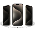 2x Privatization Film for iPhone 15 Pro, ERBORD Anti-Spy Hydrogel Film