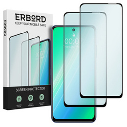2x Tempered Glass for Xiaomi Redmi Note 10 5G, ERBORD 3D full display