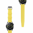Pasek Silikonowy ERBORD Uniwersalny 22mm, Tropic, Żółty / czarna klamra