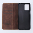 Case for Motorola Moto G53, ERBORD Vintage, wallet with flap, coffee