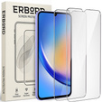 2x Tempered Glass for Samsung Galaxy A34 5G, ERBORD 9H Hard Glass for phone screen